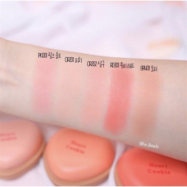 Etude House_Phấn Má Hồng Heart Cookie Blusher BR401 Toffee