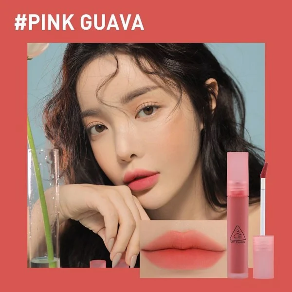 3CE_Son Kem Lì Blur Water Tint #Pink Guava