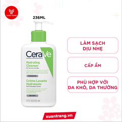 CeraVe_Sữa Rửa Mặt Cho Da Khô Hydrating Facial Cleanser 237ml