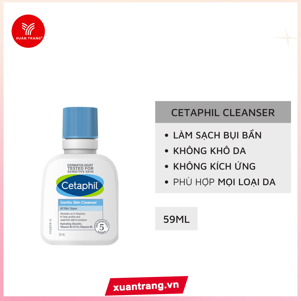 CETAPHIL_Sữa Rửa Mặt Dịu Lành Cho Da Nhạy Cảm 59ml