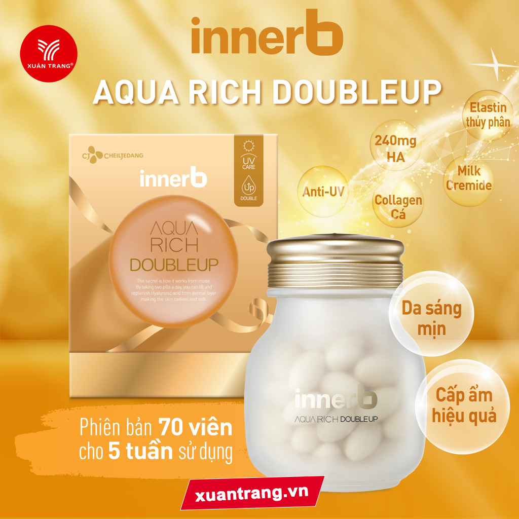 Cheiljedang_Viên Uống Cấp Nước Innerb Aqua Rich Double Up 42g