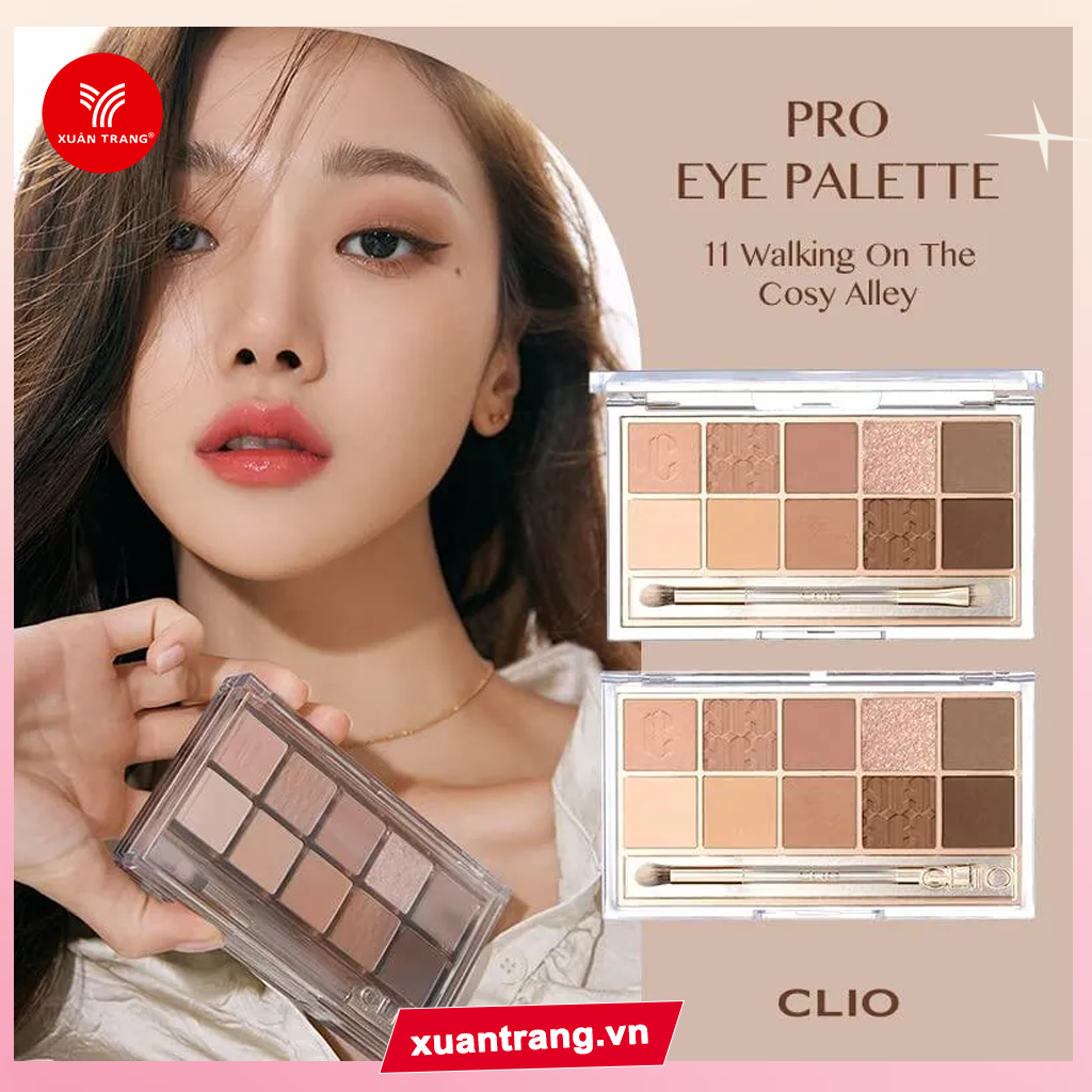 CLIO_Bảng Phấn Mắt Pro Eye Palette No.11 Walking On The Cosy Alley