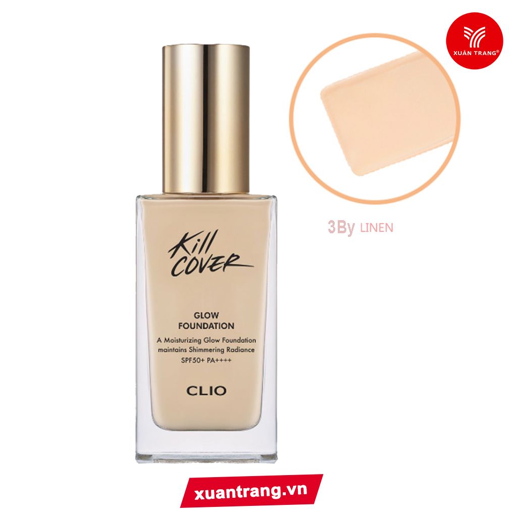 CLIO_Kem Nền Kill Cover Glow Foundation 2.5-BY 38g (Kèm Cọ)