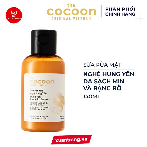 COCOON_Sữa Rửa Mặt Chiết Xuất Nghệ Hưng Yên 140ml