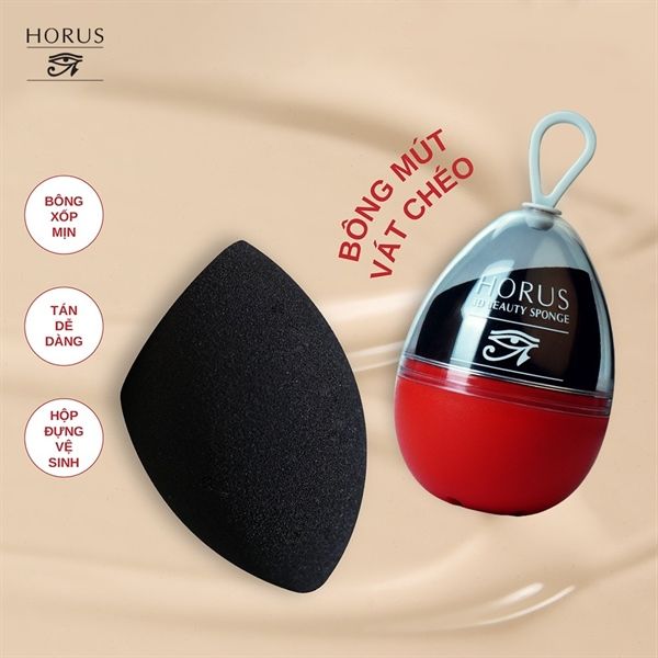 HORUS_Mút Trang Điểm 3D Beauty Sponge Hình Olive