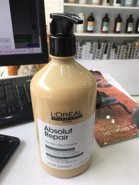 L'oreal_Dầu Xả Phục Hồi Hư Tổn Serie Expert Absolut Repair Gold 750ml