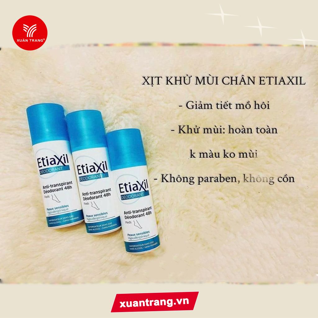 EtiaXil_Xịt Khử Mùi Mồ Hôi Chân 100ml