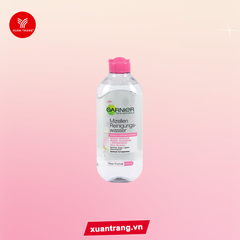 GARNIER_Nước Tẩy Trang Cho Da Thường & Da Nhạy Cảm Nắp Hồng 400ml