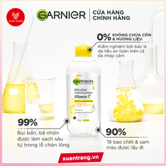 GARNIER_Nước Tẩy Trang Vitamin C Làm Sạch Sâu, Sáng Da Mới 400ml