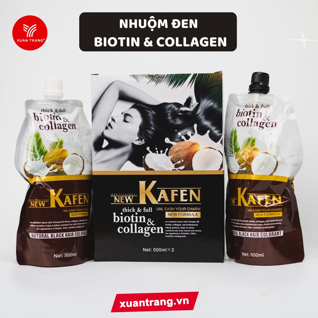 Gội Đen Biotin & Collagen NewKafen 500ml