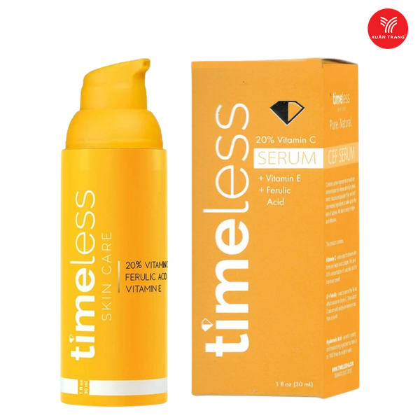 Serum Timeless VitaC + E Ferulic Acid 20% Sáng Da, Mờ Vết Thâm 30ml