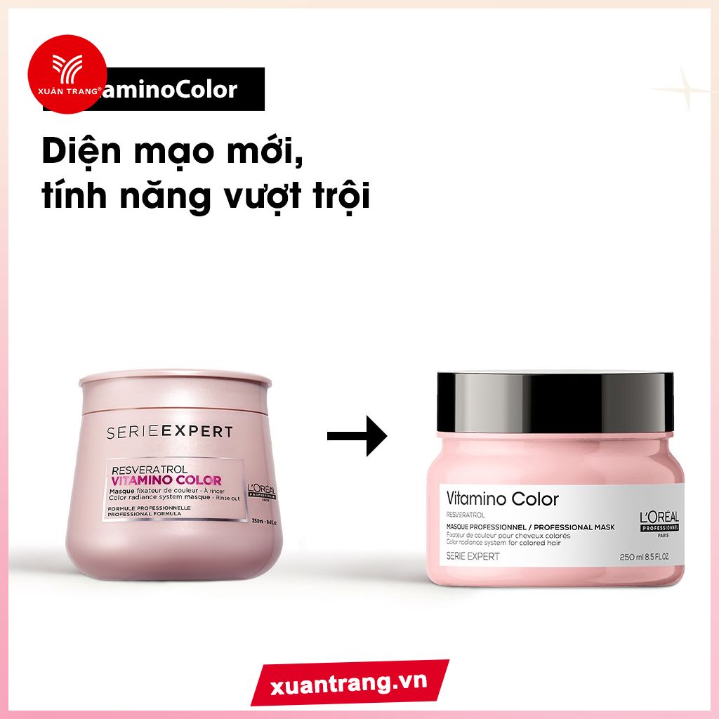 Kem Xả Vitamino Giữ Màu Tóc Nhuộm L'Oreal 500ml