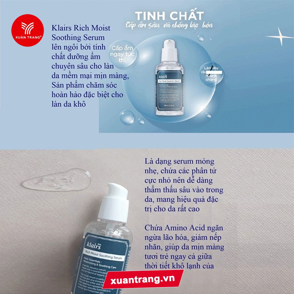 KLAIRS_Tinh Chất Rich Moist Soothing Serum 80Ml (2188197)