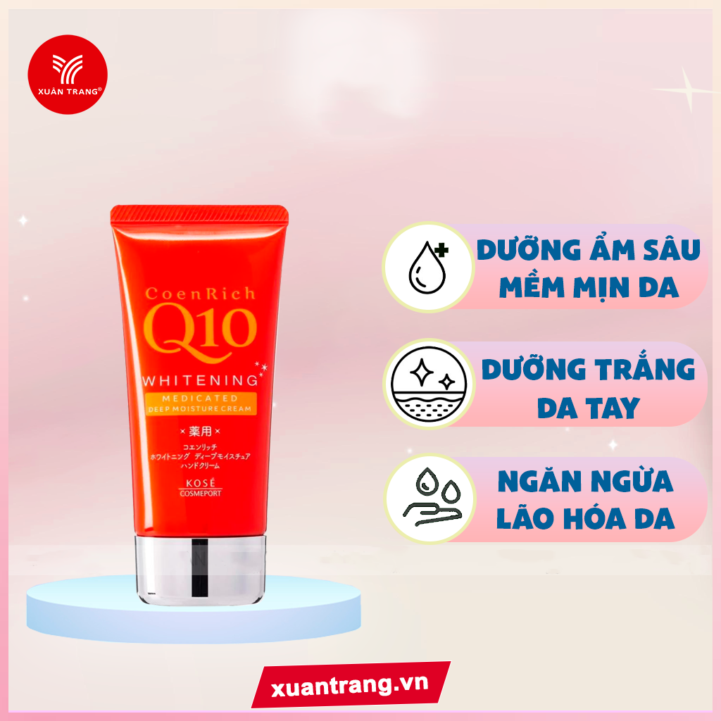 Kose_Kem Dưỡng Tay Q10 Deep Moisture Cream 80G