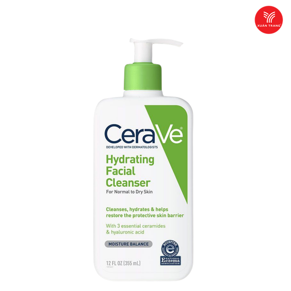 Sữa Rửa Mặt Cấp Ẩm Cerave Hydrating Cleanser Cho Da Khô 355ml