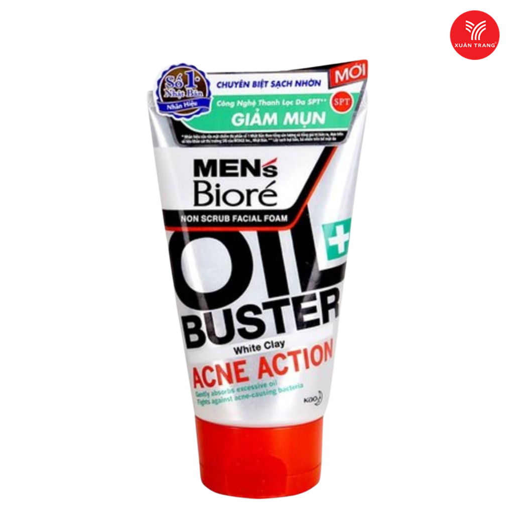 BI_Biore_Sữa Rửa Mặt Men's Biore Sạch Nhờn & Giảm Mụn 100g