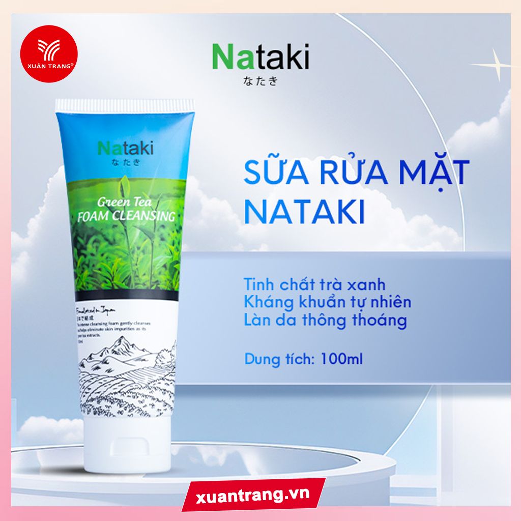 Nataki _Sửa Rửa Mặt Trắng Da, giảm mụn, nám, Dưỡng Ẩm 100ml