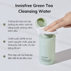 INNISFREE_Nước Tẩy Trang Green Tea Hydrating Amino Acid Cleansing Water 300ml