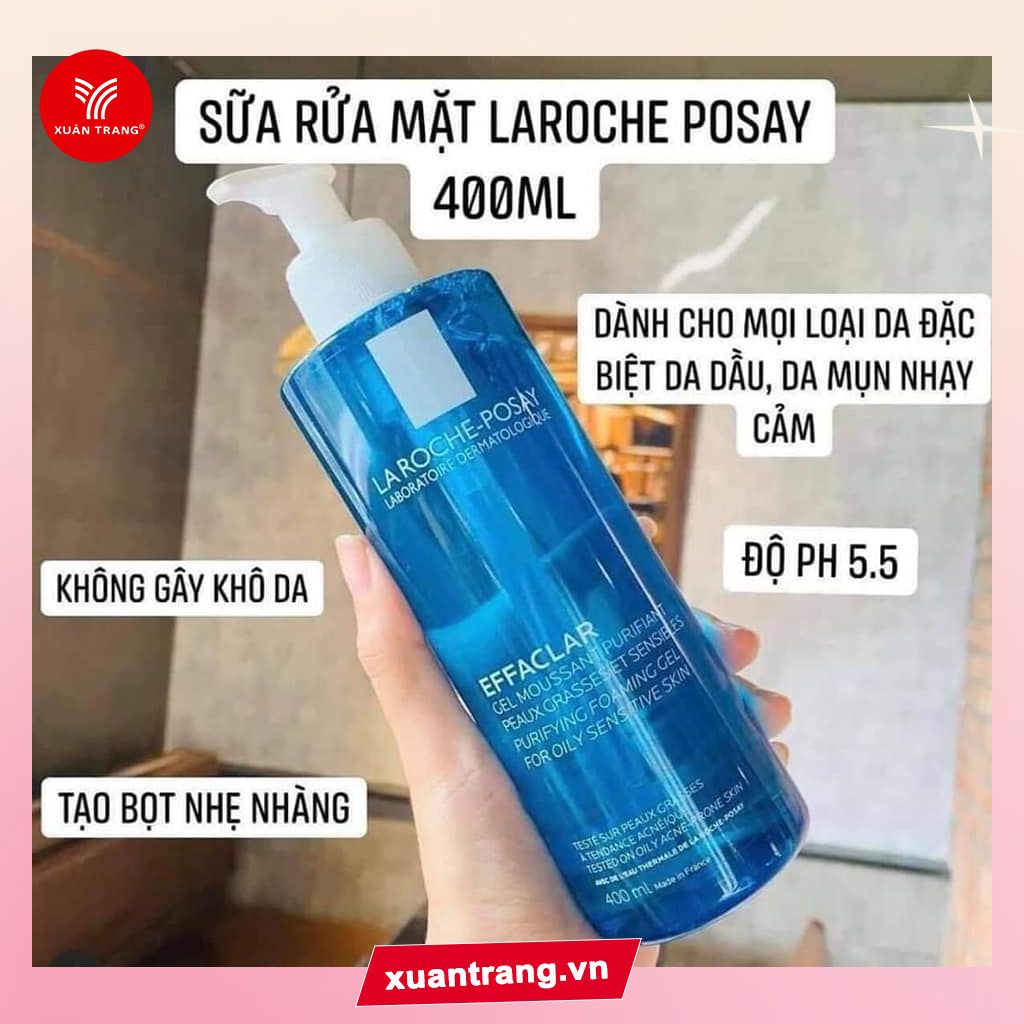 LA ROCHE POSAY_Sữa Rửa mặt Tạo Bọt Làm Sạch Cho Da Dầu Nhạy Cảm 400ml