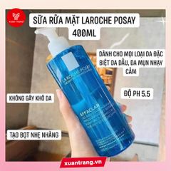 LA ROCHE POSAY_Sữa Rửa mặt Tạo Bọt Làm Sạch Cho Da Dầu Nhạy Cảm 400ml