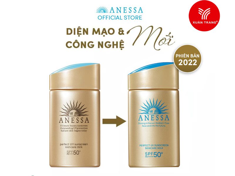 ANESSA_Sữa Chống Nắng dưỡng da kiềm dầu bảo vệ hoàn hảo SPF50+ (Mẫu Mới)