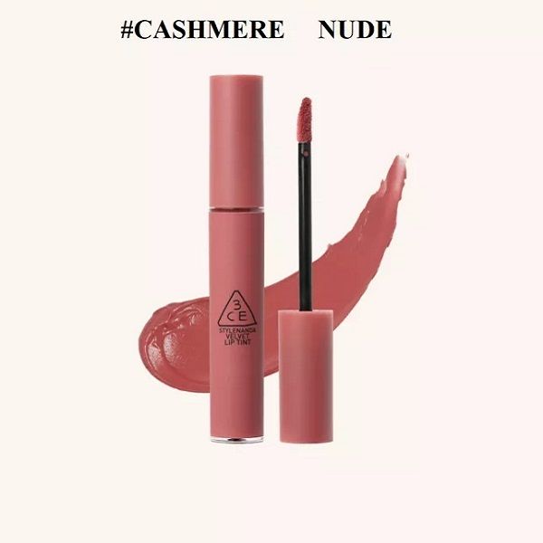 3CE_Son Kem Velvet Lip Tint #Cashmere Nude