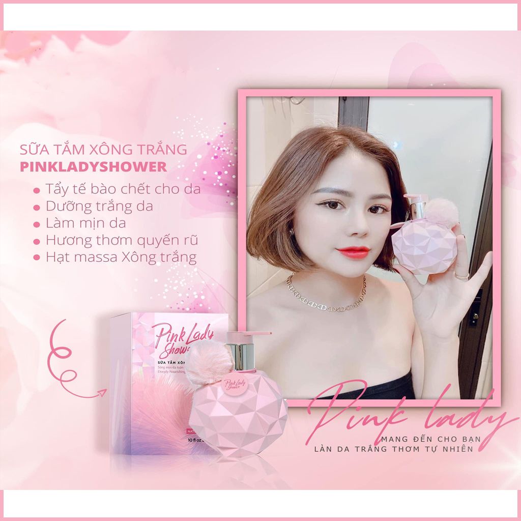 Sữa Tắm Xông Trắng Pink Lady 300ml