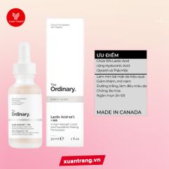 The Ordinary_Tẩy Da Chết Lactic Acid 10% + HA 30ml