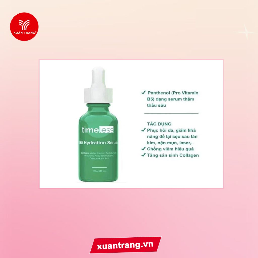 Timeless_Serum Vitamin B5 Làm Dịu & Phục Hồi Da 30ml