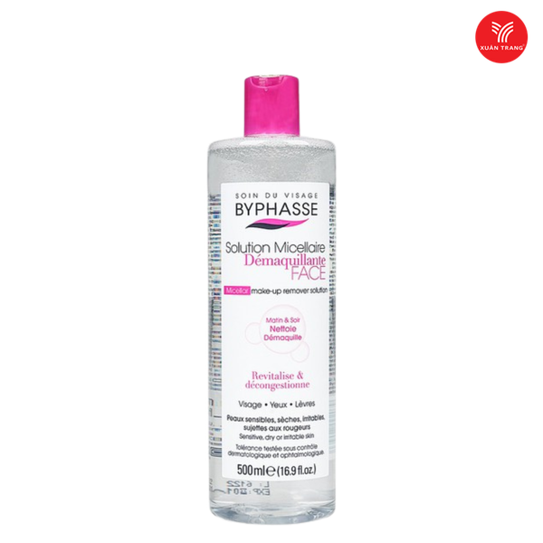 BYPHASSE_Nước Tẩy Trang Solution Micerallaire Face 500ml