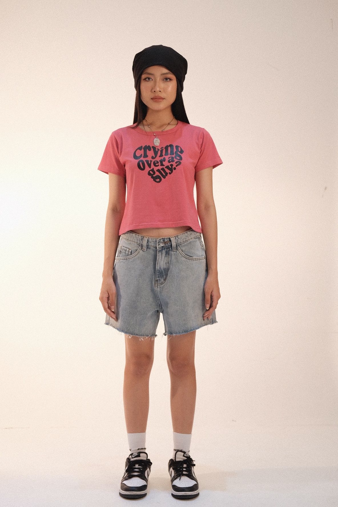 PINK CRYING BAE TEE
