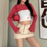  KNIT CARDIGAN TOP ĐỎ 