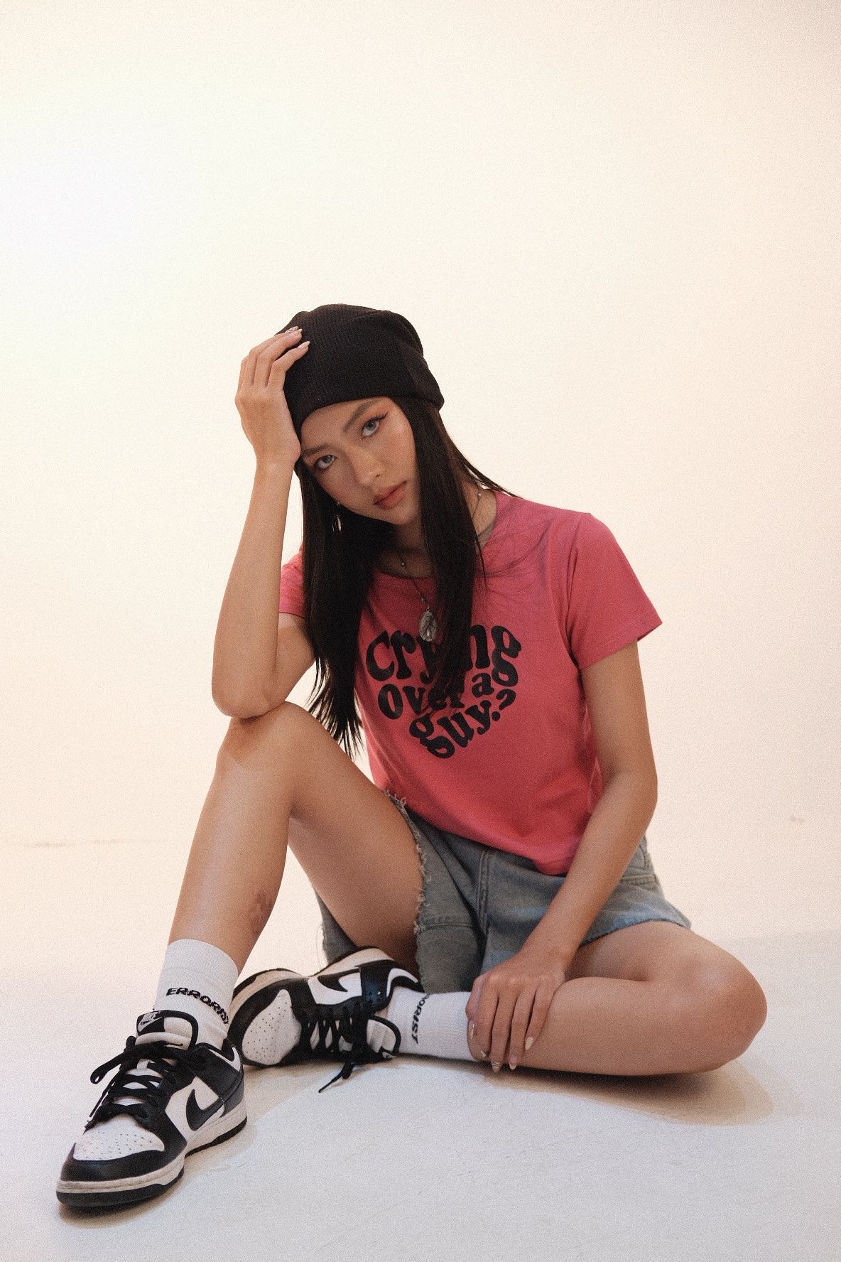 PINK CRYING BAE TEE