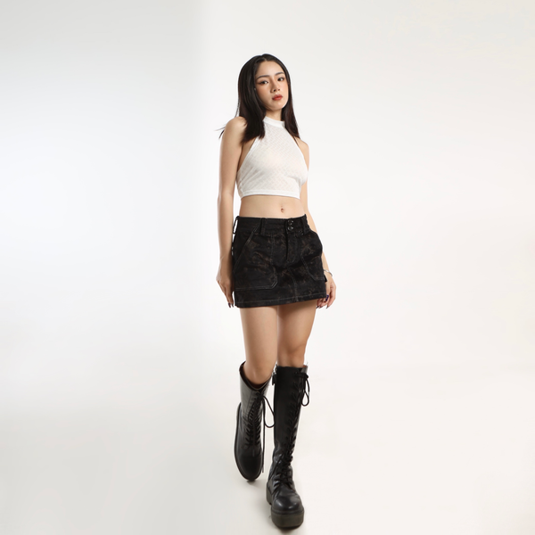  PREPPY MINI SKIRT BLACK 