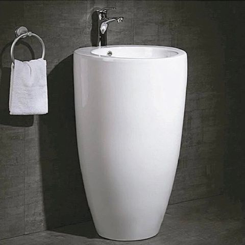 Chậu Lavabo rửa mặt lăng trụ đứng LV133