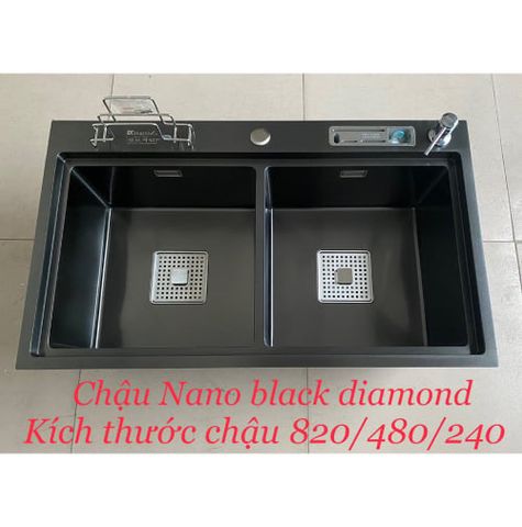 Chậu Rửa Bát Nano Cài dao 82x48x24