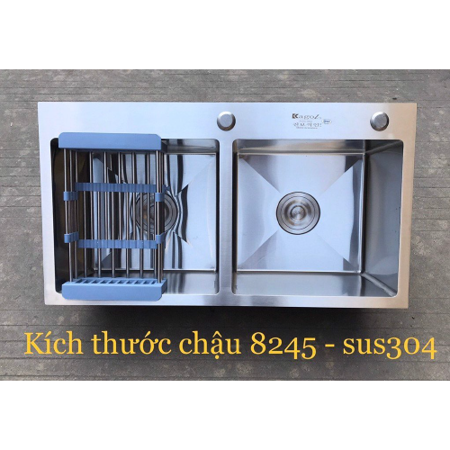 Chậu rửa bát Inox 2 hố KTC 8245