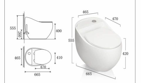 Bệt vệ sinh liền khối liền khối cao cấp lk 777