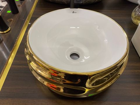 Chậu lavabo rửa mặt Vàng 8536 LUX