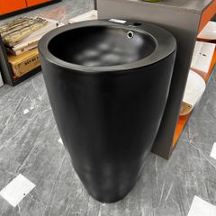 Trụ lavabo rửa mặt đen tròn KB2805 black