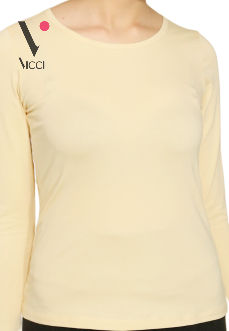 Áo giữ nhiệt Vicci người lớn cổ tròn màu da