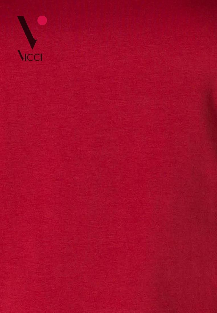 Áo giữ nhiệt Vicci cổ 3P màu đỏ mận