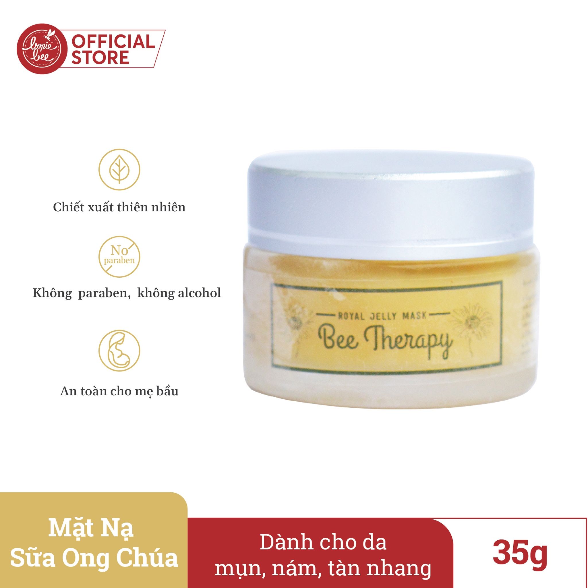 Mặt Nạ Sữa Ong Chúa Bee Therapy 35g