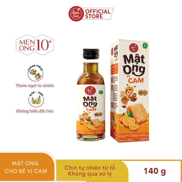  Mật Ong Chín Tổ Bonie Bee Cho Bé vị Cam 140 g 