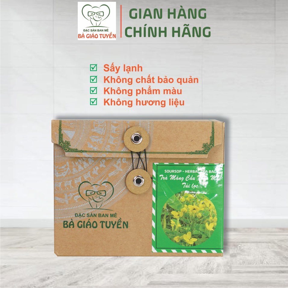 Trà mãng cầu thảo mộc túi lọc 50g (25 túi x 2g)