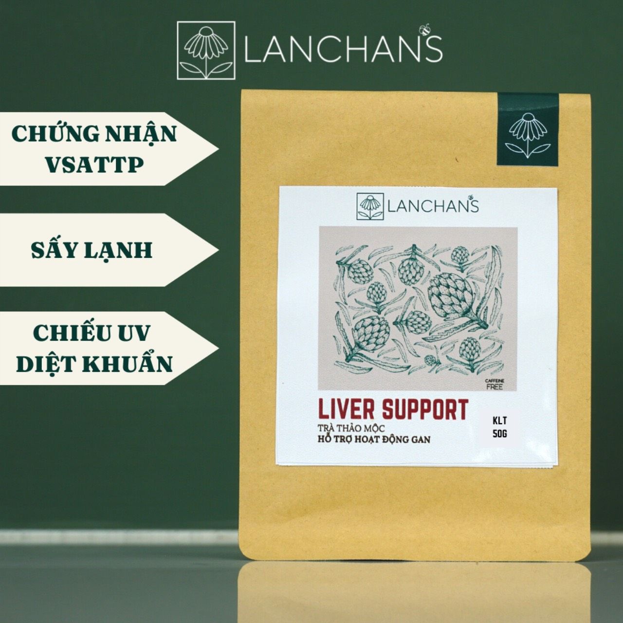 LIVER SUPPORT 50g - Trà thảo mộc hỗ trợ hoạt động Gan