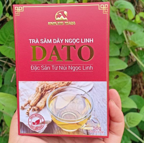 Trà sâm dây Ngọc Linh DATO (25 gói x 2g)_50g
