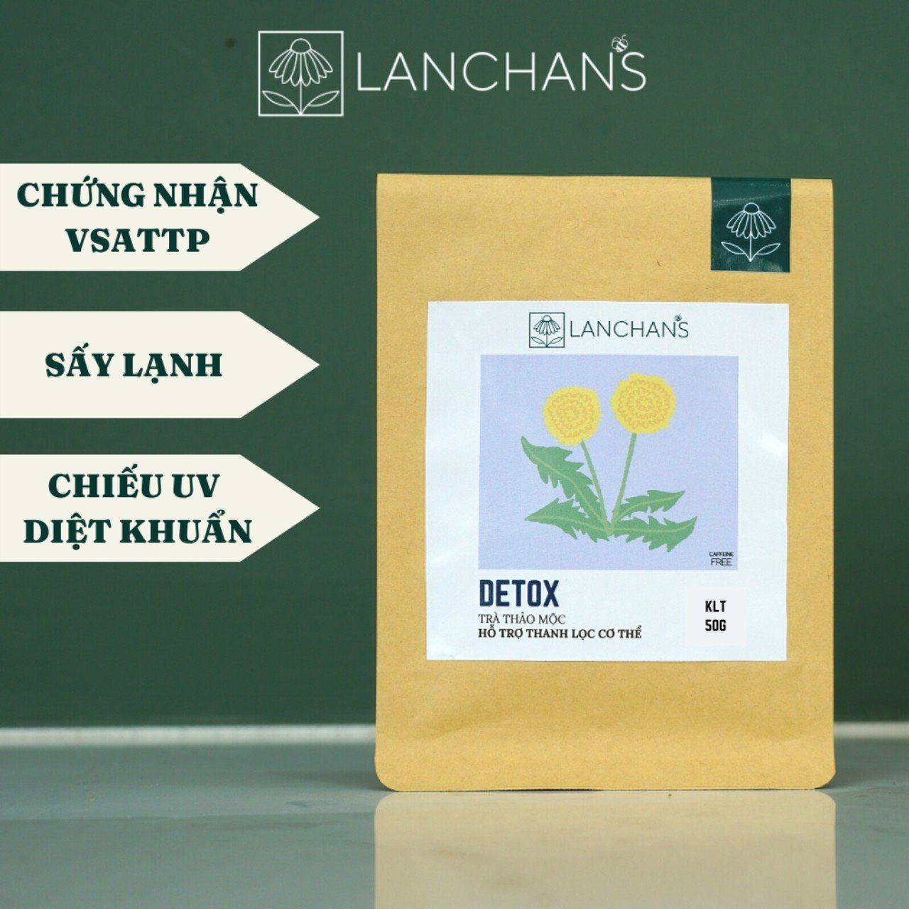 DETOX 50G - Trà thảo mộc hỗ trợ thanh lọc cơ thể