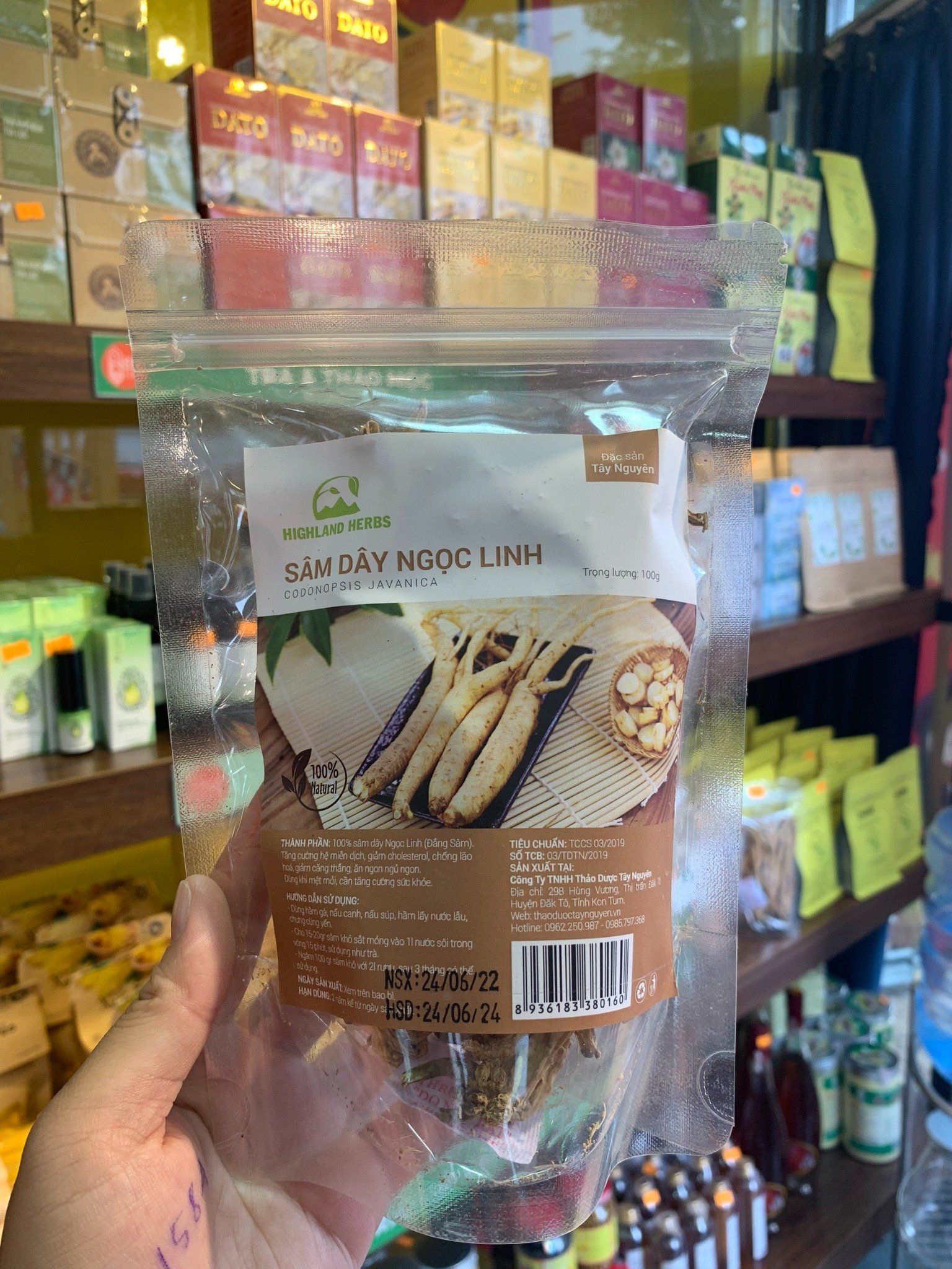 Sâm Dây Ngọc Linh _100g
