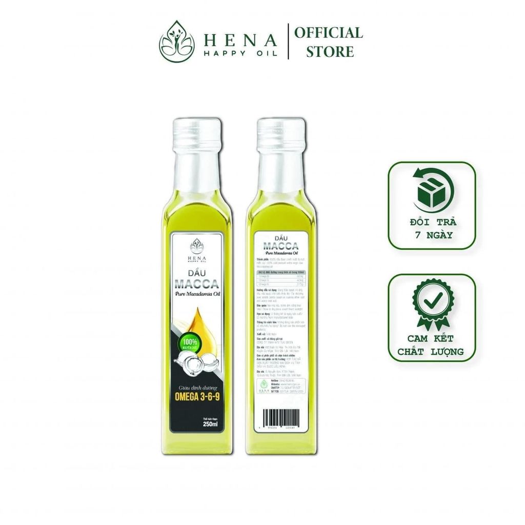 Dầu hạt Macca 250ml
